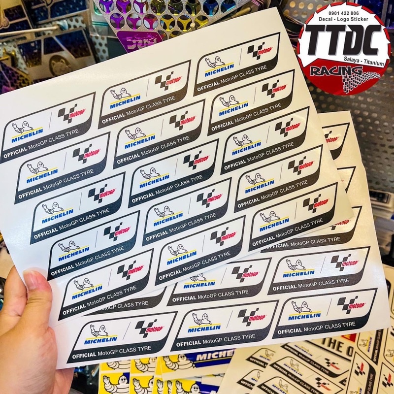 Tem Michelin Chính Hãng Chất Liệu Uv mực nổi cực đẹp ✌