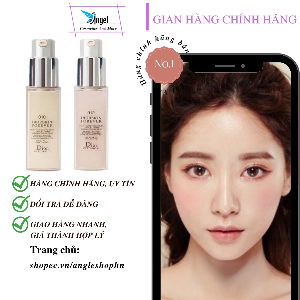 Kem Nền Dior Forever 20ml No Box Mỏng Mịn Che Phủ Hoàn Hảo Kết Hợp Dưỡng Da Chuyên Sâu Cho Làn Da Rạng Rỡ