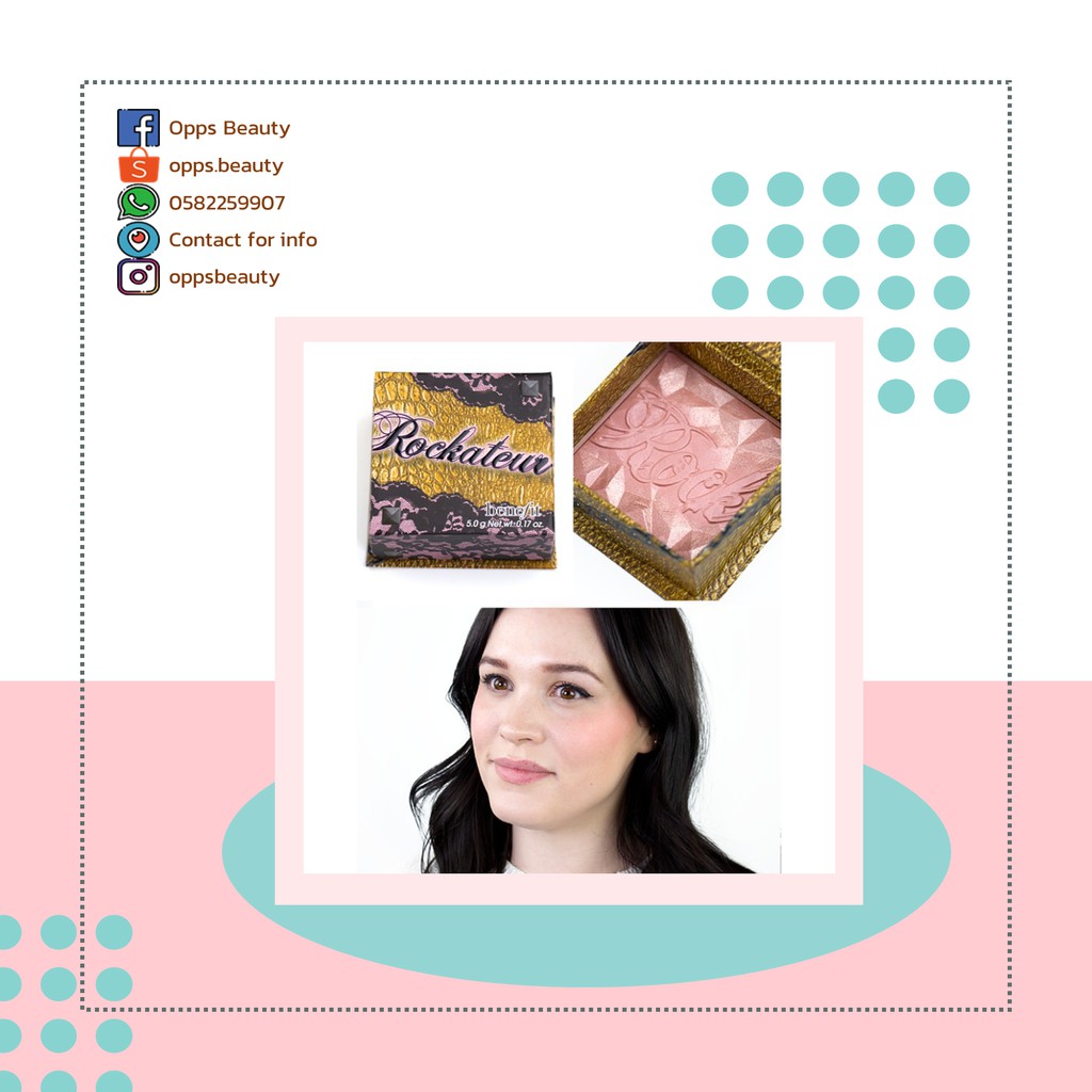 [Benefit] Phấn má hồng BENEFIT Rockateur Rose-Gold Blush | BigBuy360 - bigbuy360.vn