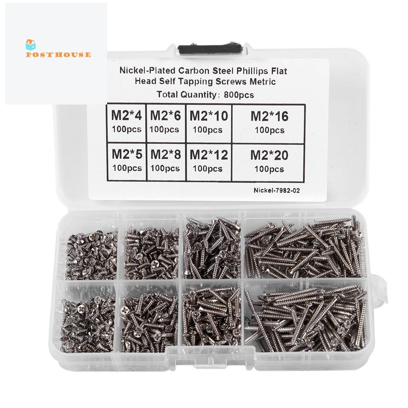 Bộ 800 Ốc Vít M2 Bằng Thép Không Gỉ