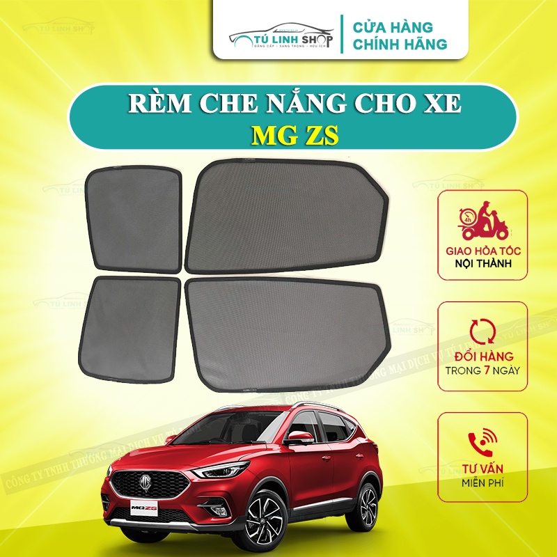 Rèm che nắng nam châm cho xe MG ZS , bộ 4 tấm cho 4 cửa, hàng loại 1 cao cấp nhất, vừa khít kính