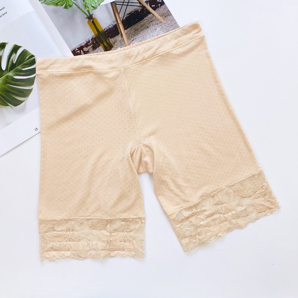 Quần Lót Đùi Mặc Trong Váy Cotton Thông Hơi Co&amp;Com QV5158 Co Giãn, Siêu Thấm Hút