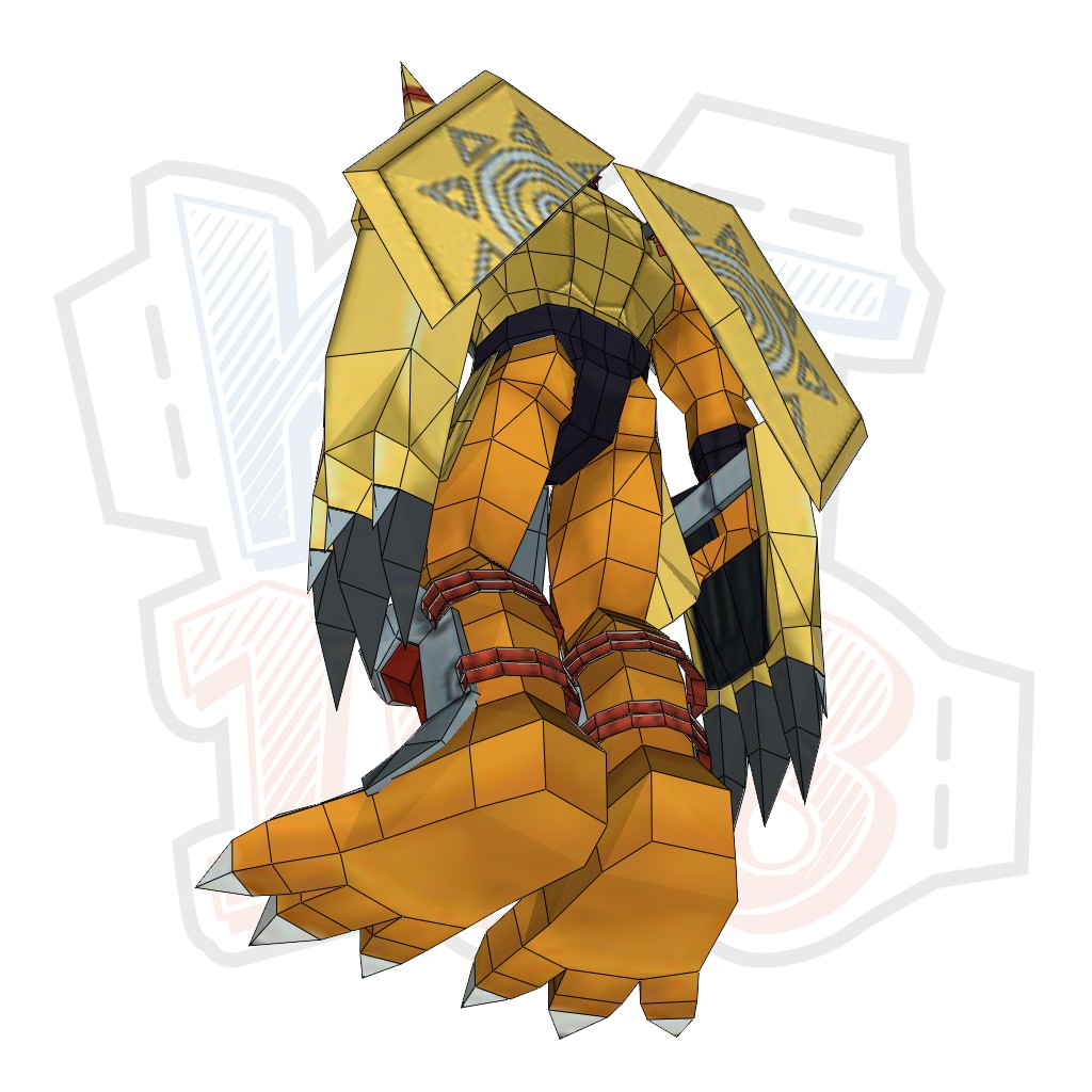 Mô hình giấy Digimon Wargreymon