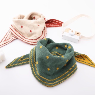 Baby scarf winter warm baby scarf triangle scarf 6 months-8 years old boys and girls children's scarf in autumn and winter