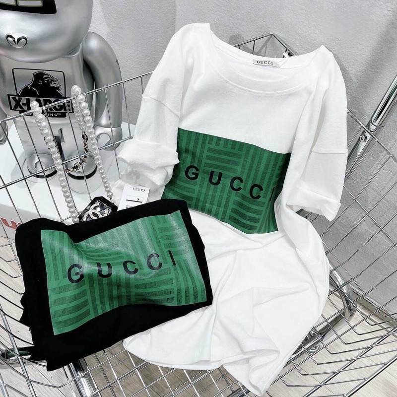 Áo phông Gucci kẻ xanh