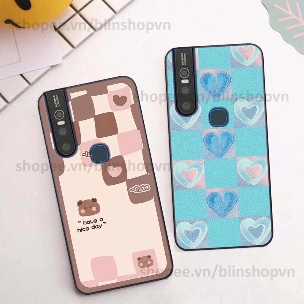 Ốp Vivo V15 / V15 Pro caro trái tim nhiều màu sắc, đầy cá tính, khẳng định phong cách