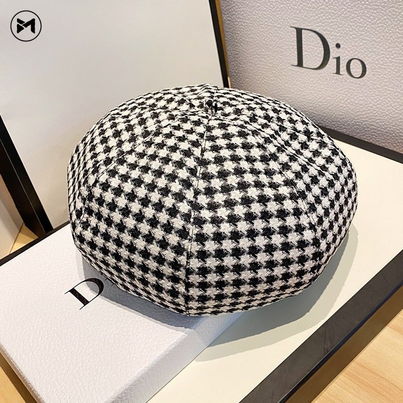Mũ Beret Hình Bát Giác Phong Cách Retro Anh Quốc Thời Trang 2022