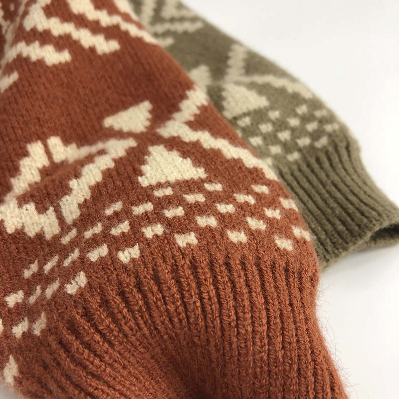 Áo len họa tiết thổ cẩm Hàn Quốc cho bé trai bé gái size 80-130