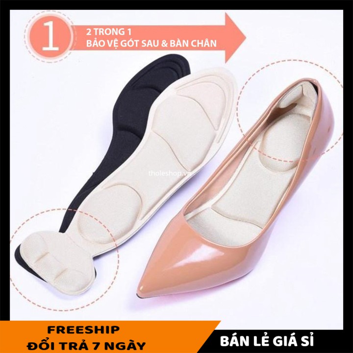 Miếng lót giày 𝑭𝑹𝑬𝑬𝑺𝑯𝑰𝑷 2 Miếng lót giày nguyên bàn giảm size cho giày bị rộng Cao Cấp 9540