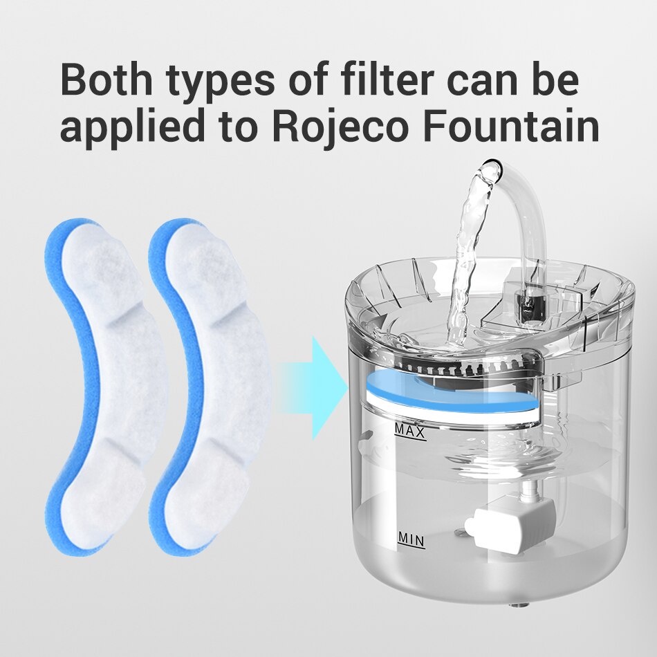 Tấm lọc than hoạt tính Rojeco WF060 thay thế cho đài phun nước của mèo