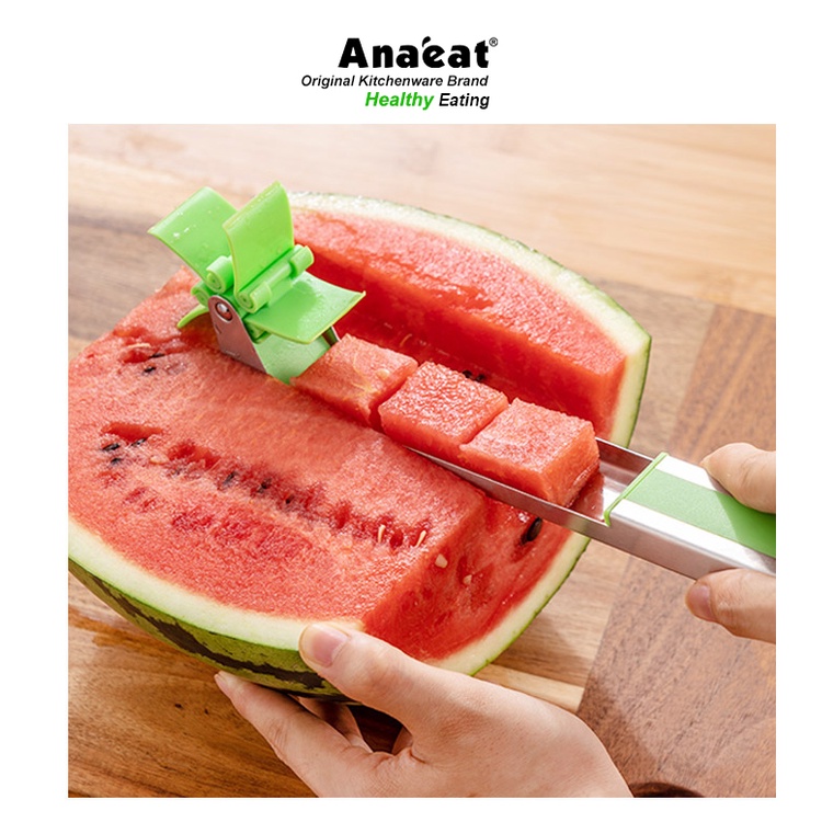 Dụng Cụ Cắt Dưa Hấu ANAEAT Bằng Thép Không Gỉ Làm Salad Tiện Dụng Cho Nhà Bếp
