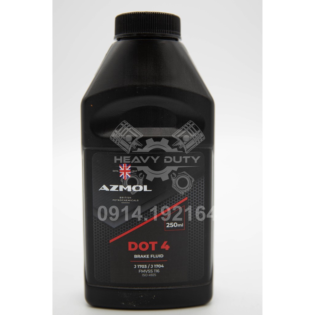 Dầu Thắng Dot 4 - Azmol Brake Fluid Dot 4 [250ML] [UK]