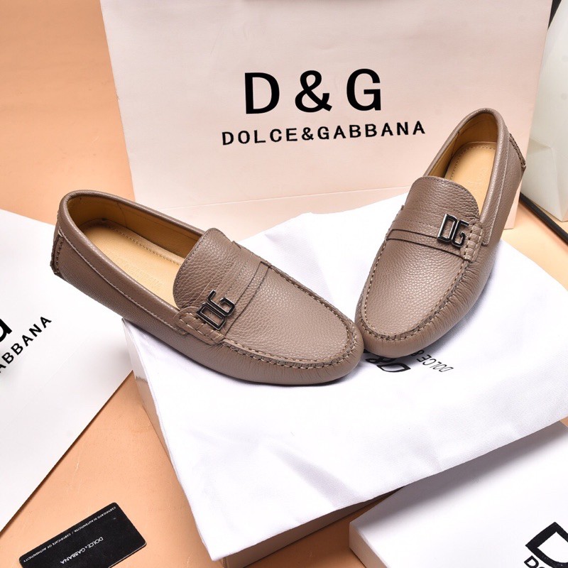 Giày lười cho nam thương hiệu Dolce & Gabbana D&G da thật cao cấp mẫu mới