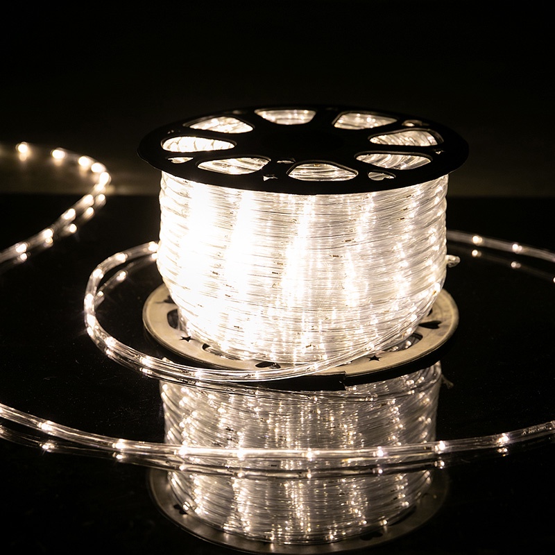 (CẮM ĐIỆN) Dây Đèn Led Trang Trí Cuộn Ống Nhựa, Chống Nước Nhấp Nháy Nhiều Màu Sắc