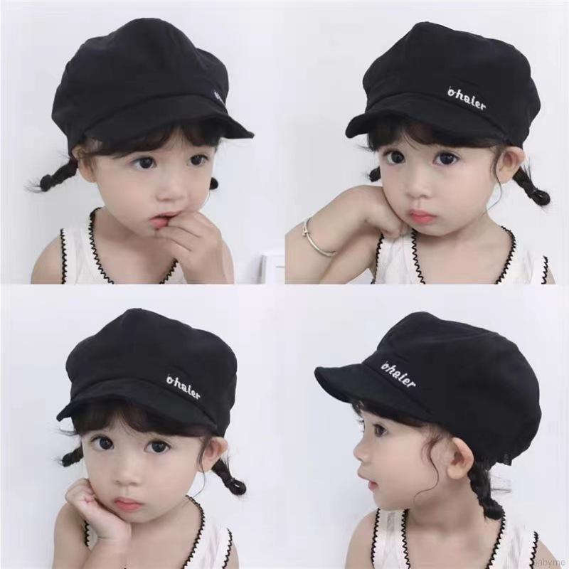 Mũ nồi màu trơn thiết kế xinh xắn cho bé gái