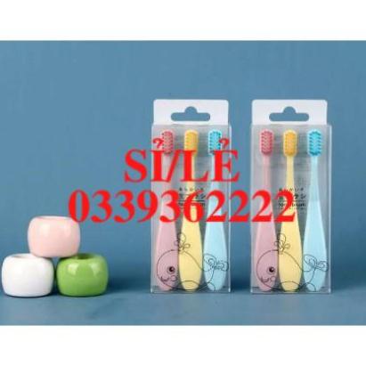 [ HAIANHSHOP ] [Set 3 Chiếc] Bàn Chải Xuất Nhật Cho Bé - Bàn Chải Đánh Răng Trẻ Em Tiêu Chuẩn Nhật Bản Duashop &gt;