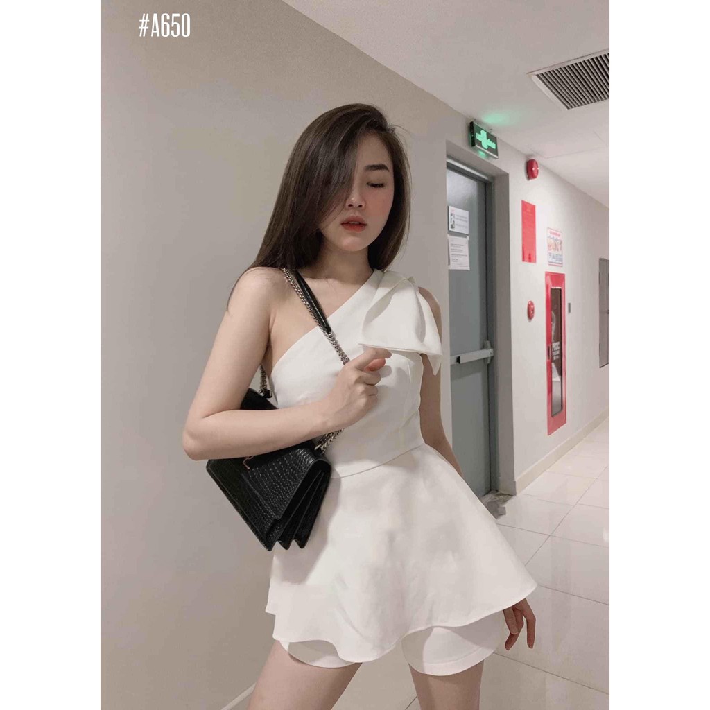 Set lệch vai áo quần nữ vải cotton sang xịn phong cách