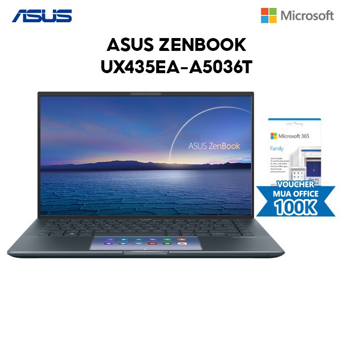 Laptop ASUS ZenBook UX435EA-A5036T i5-1135G7 | 8GB | 512GB | Intel Iris Xe Graphics | 14'' FHD | Win 10
