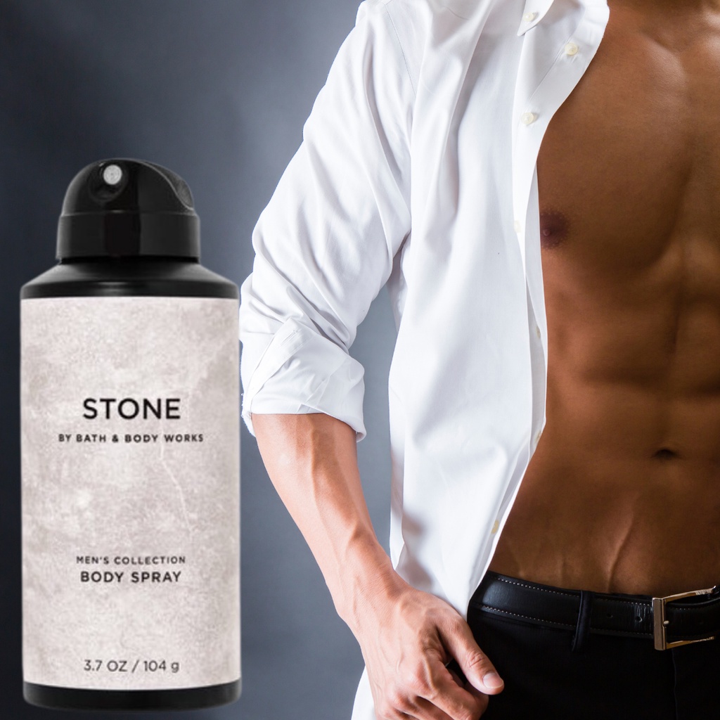Xịt Thơm Toàn Thân Bodymist Cho Nam Bath And Body Works Stone Hương Thơm Nam Tính Mạnh Mẽ 104gr