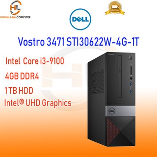 Máy tính để bàn Dell Vostro 3471 STI30622W Intel core i3-9100 4GB 1TB Win 10 Home - PSD phân 53c 256 cx2