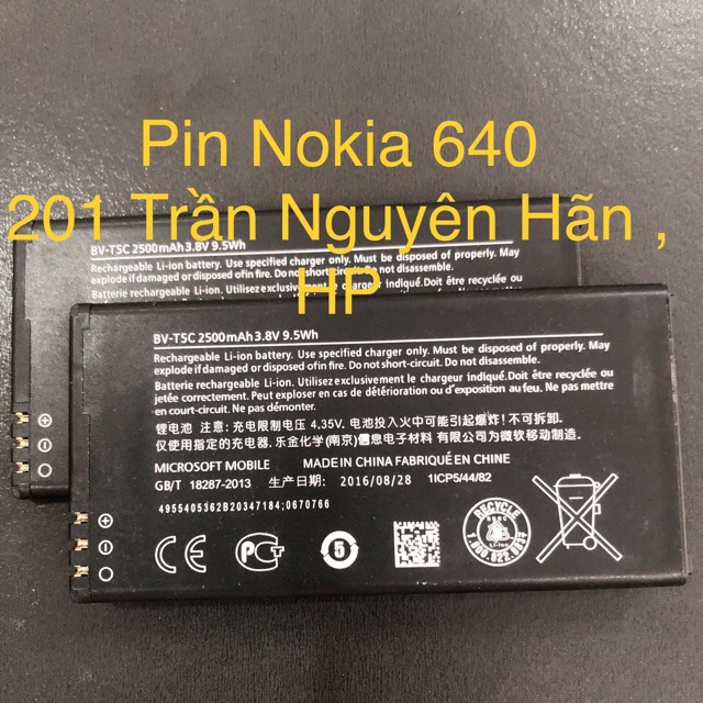 Pin Nokia Microsoft Lumia 640 ( BV-T5C )