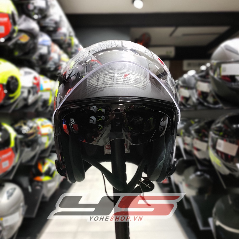 NÓN BẢO HIỂM KYT VENOM 2 KÍNH - KYT VENOM 3/4-MÀU TRƠN