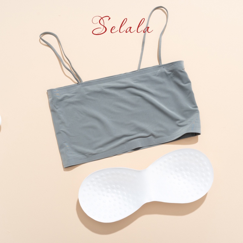 Áo Bra Su Selala Trơn Quây 2 Dây Đệm Mỏng Thoáng Mát BR09