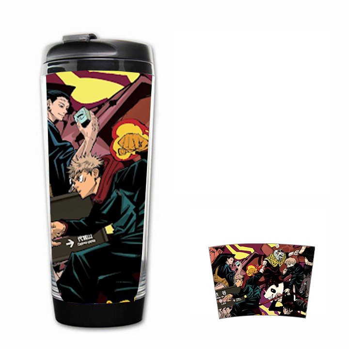 Bình nhựa đựng nước in hình JUJUTSU KAISEN CHÚ THUẬT HỒI CHIẾN chibi anime xinh xắn dễ thương