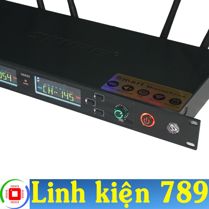 Micro không dây KARAOKE Shure UGX23 4 ăng ten - Linh kienj 789