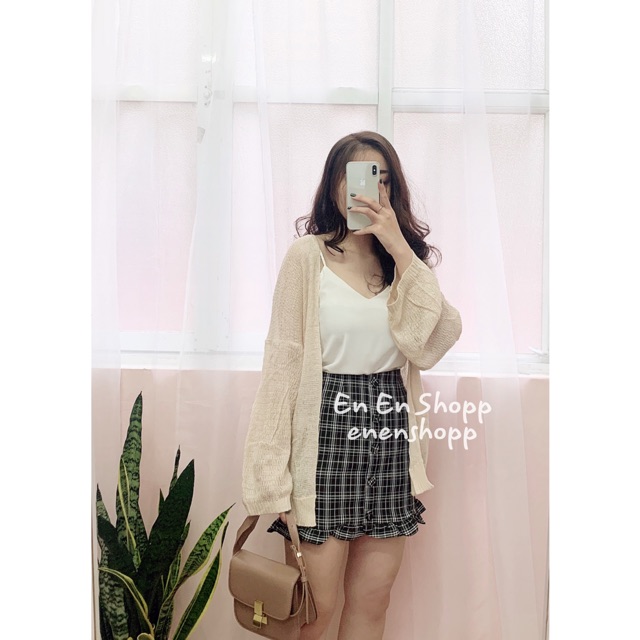 [ẢNH THẬT] Cadigan len mỏng khoác nhẹ (A232)