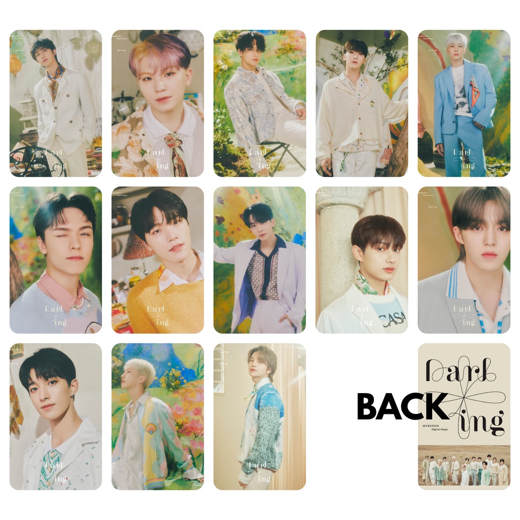 Set 26 card giấy bo góc ảnh nhóm Seventeen - Darl+ing