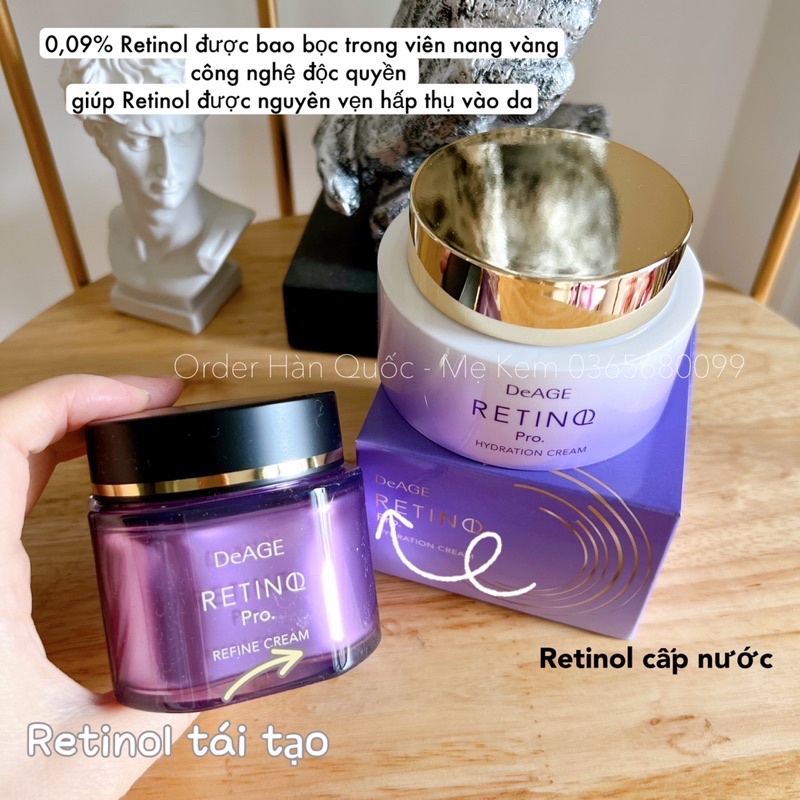 Kem dưỡng Retinol Pro Hydration Cream Deage cấp ẩm