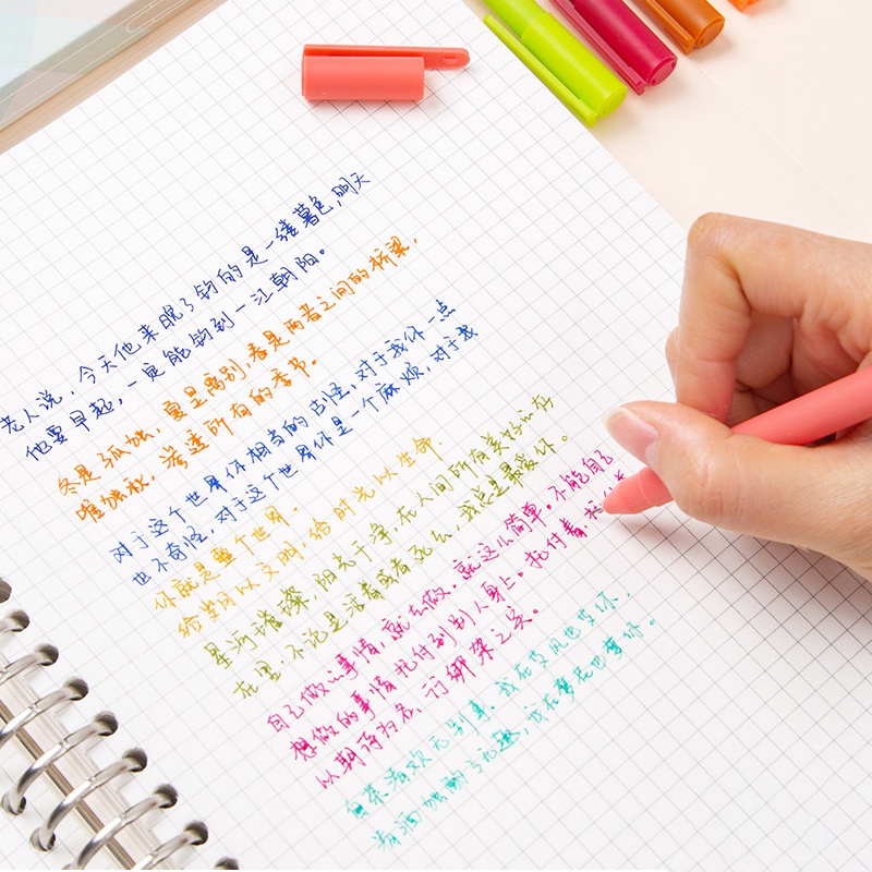 Bộ 5 Bút Lông Viết Chữ Nhiều Màu Sắc