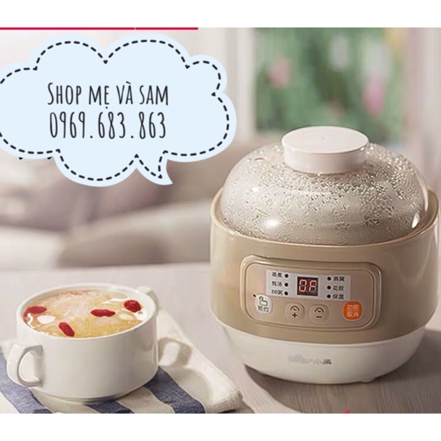 Nồi hầm nấu cháo Bear cho bé ( sẵn hàng)