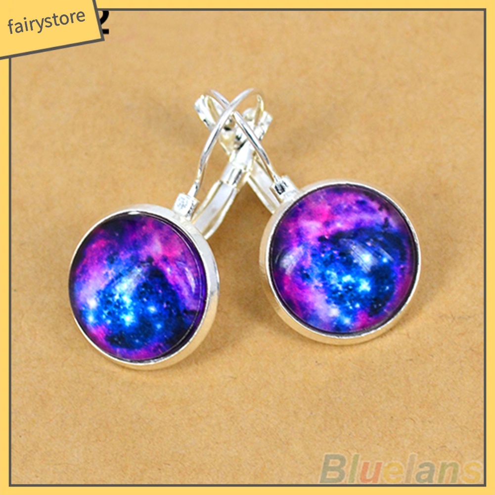 Bông Tai Mạ Bạc Hình Thiên Hà Độc Đáo Cho Nữ