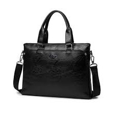 Túi xách cặp da đựng laptop công sở JEEP BULUO 38x28x6cm