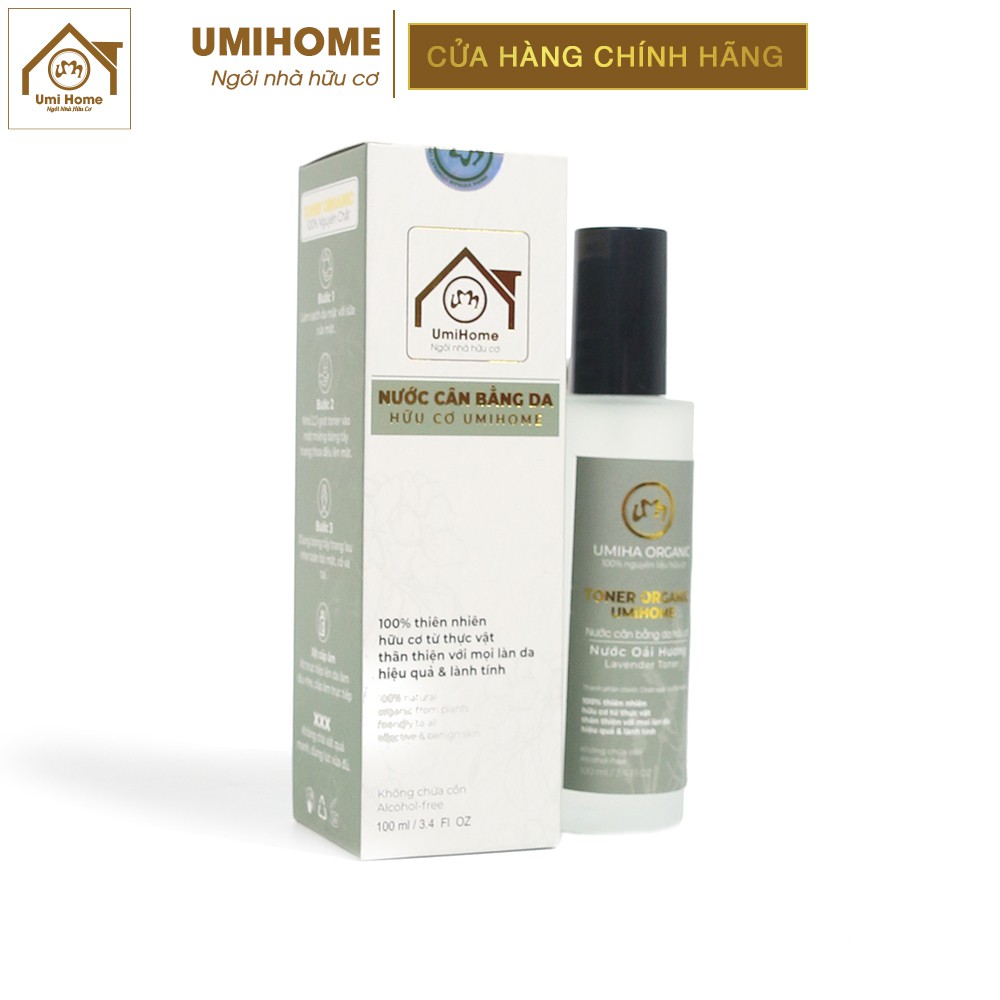 Nước cân bằng da Hoa Oải Hương hữu cơ UMIHOME 50/100ml | Lavender Toner