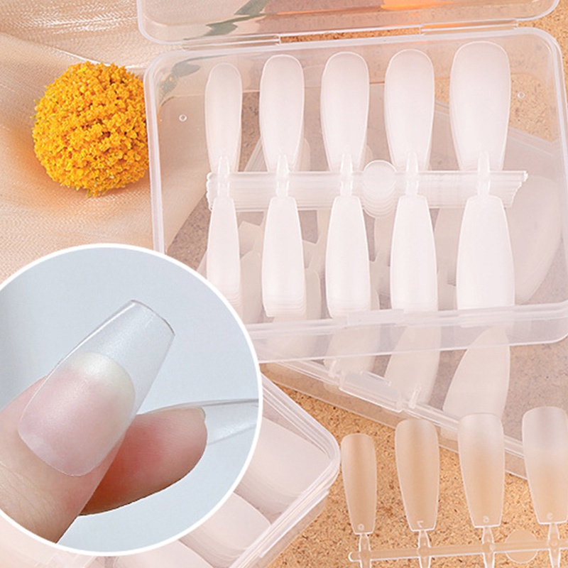 Bộ 100 Móng Tay Giả Nối Dài Trang Trí Nghệ Thuật