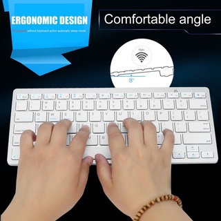 Silver Ultra-slim Wireless Keyboard Suitable For Air For Ipad Mini For Mac