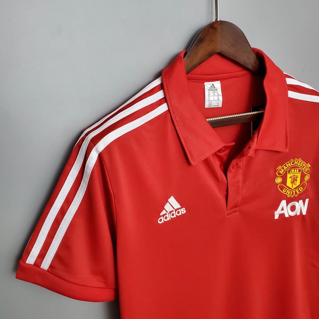 Áo Thun Polo Màu Đỏ Số 2020 / 21 Manchester United