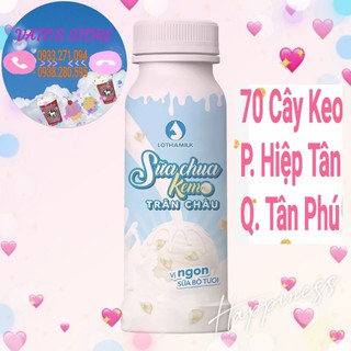 Sữa chua uống Long Thành Lothamilk - Sữa chua KEM TRÂN CHÂU 180ml