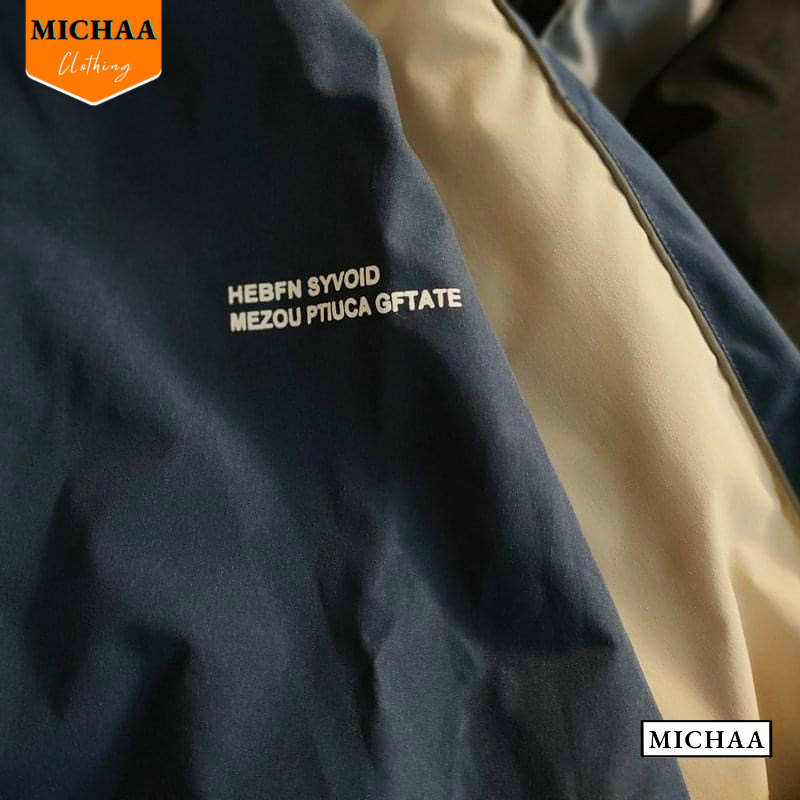 Áo Khoác Bomber Dù HEBFN Nam Nữ Form Rộng 2 Lớp, Áo Khoác Ulzzang Unisex Bóng Chày Phối Màu - MICHAA