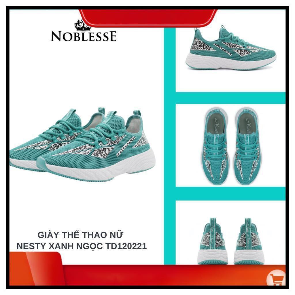 GIÀY SNEAKER THỂ THAO NỮ CHẠY BỘ ÊM MÀU XANH THỜI TRANG CỔ THẤP  NESTY TD120221