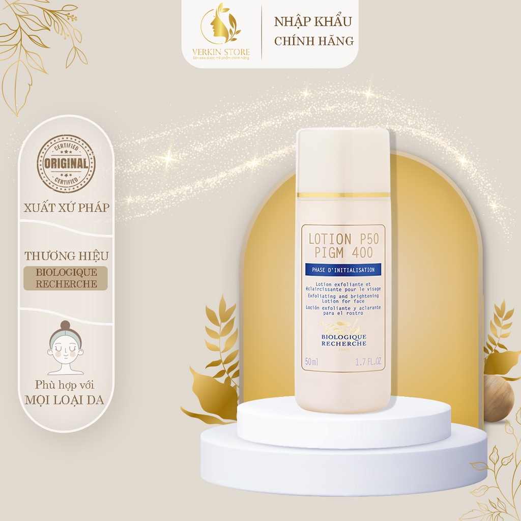 Lotion dưỡng da Biologique Recherche P50 Pigm 400 phục hồi làn da - Verkin Store