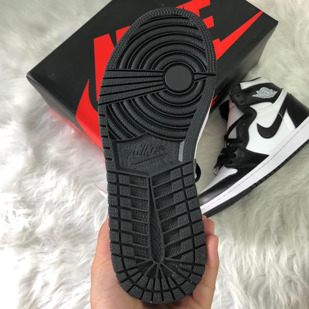 Giày Sneaker Jordan Cổ Cao Nam Nữ, Giày Sneaker JD 1 High Panda Đen Trắng x OG. SC chất lượng cao