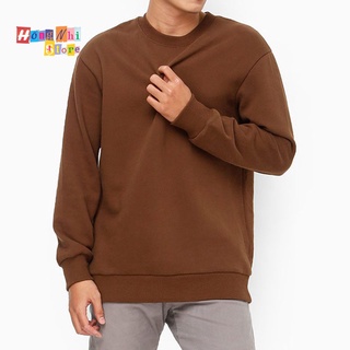 Áo Sweater Trơn Ulzzang Unisex Màu Nâu Socola Chất Nỉ Bông Cao Cấp Dáng Rộng Nam Nữ - MM