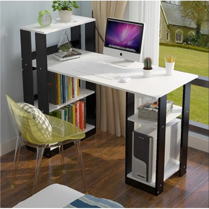 Bàn học/ bàn làm việc kèm kệ sách thông minh - FNL 09 | BigBuy360 - bigbuy360.vn