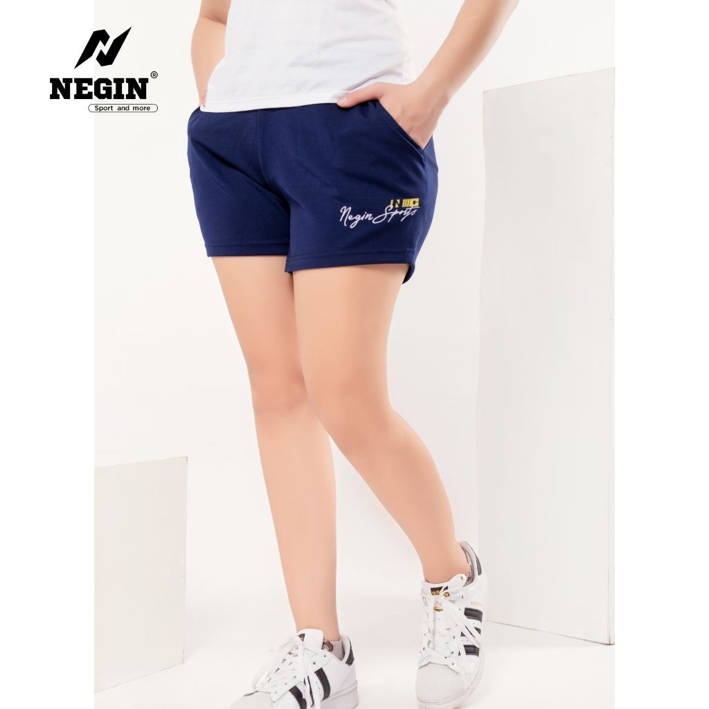 Quần Short Nữ NEGIN Cạp Chun Kiểu Dáng Trẻ Trung Năng Động, Chất Vải Mềm Nhẹ Thoải Mái QG03W