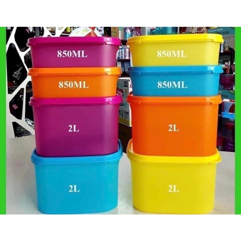 GIÁ XẢ-  SET 8 HỘP SẮC MÀU  TUPPERWARE VIỆT NAM