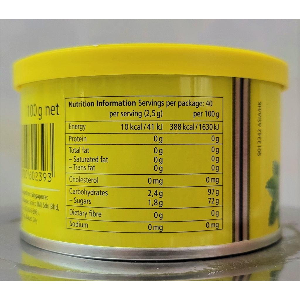 [Hộp tròn 100g (Vàng Nhạt) - LEMONMINT] KẸO CHANH BẠC HÀ [Swiss] RICOLA LemonMint Herb Candy